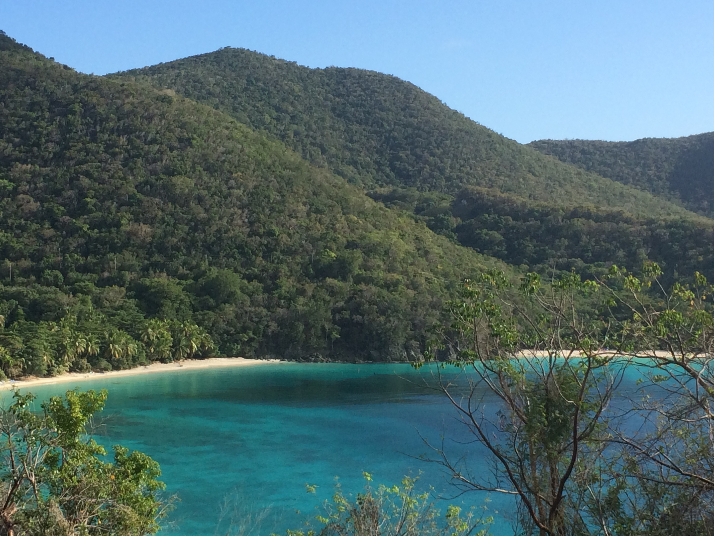Hawksnest and Gibney(Oppenheimer) Beaches from Peace Hill