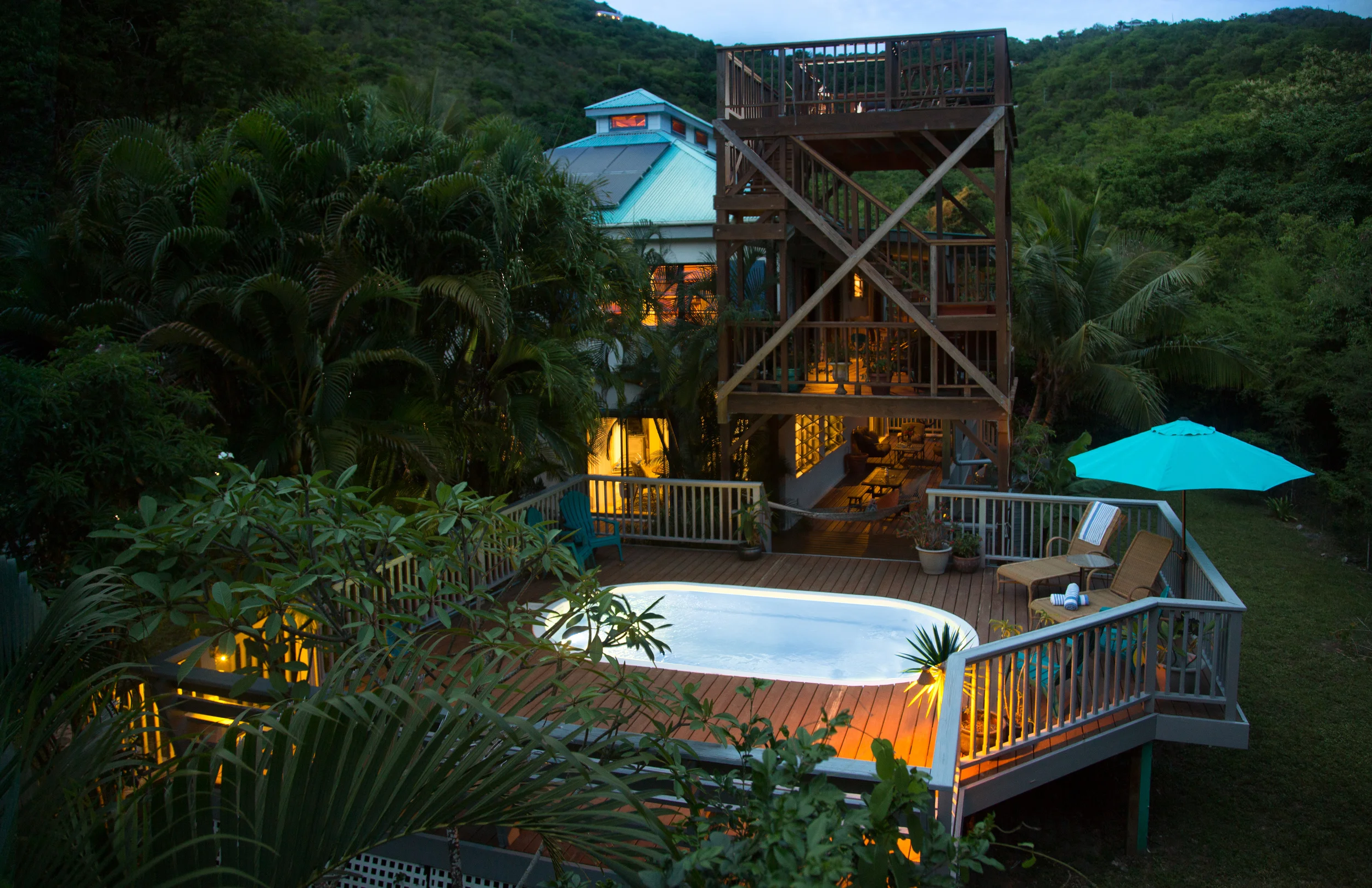 A great evening look at the property