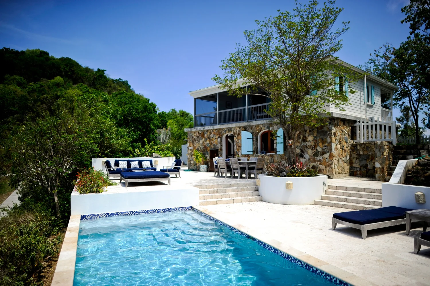 Luxury St. John villa and pool
