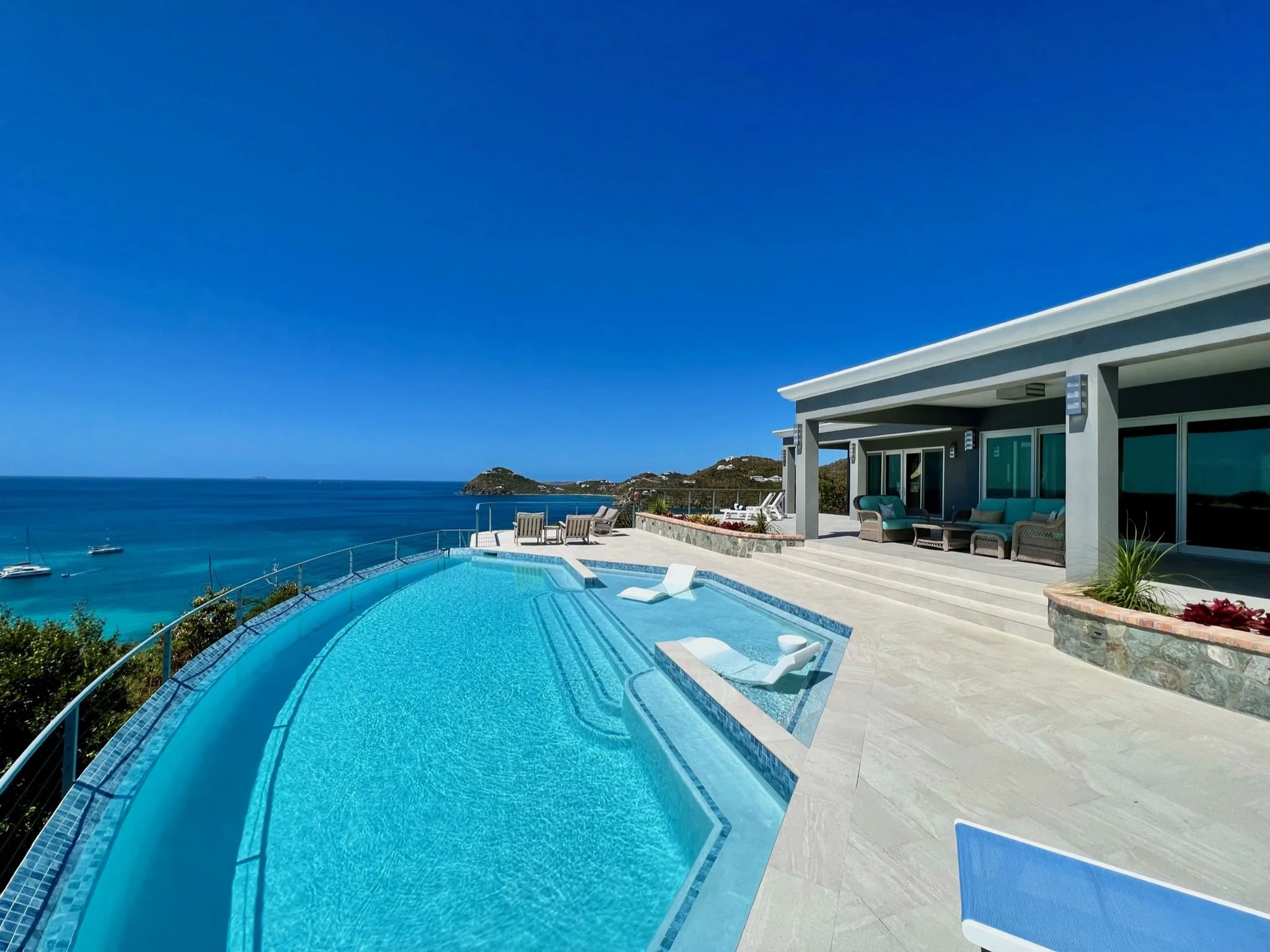 Luxury St. John villa and pool