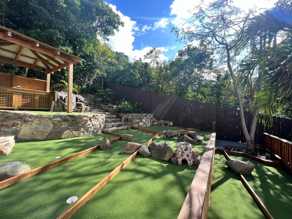Mini golf course with 7 holes.JPG