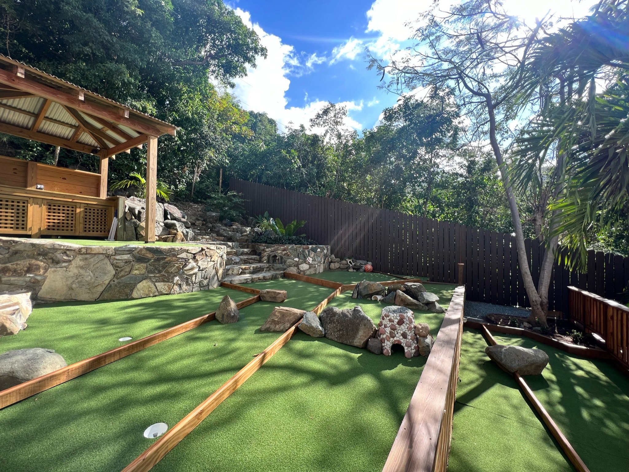 Mini golf course with 7 holes.JPG