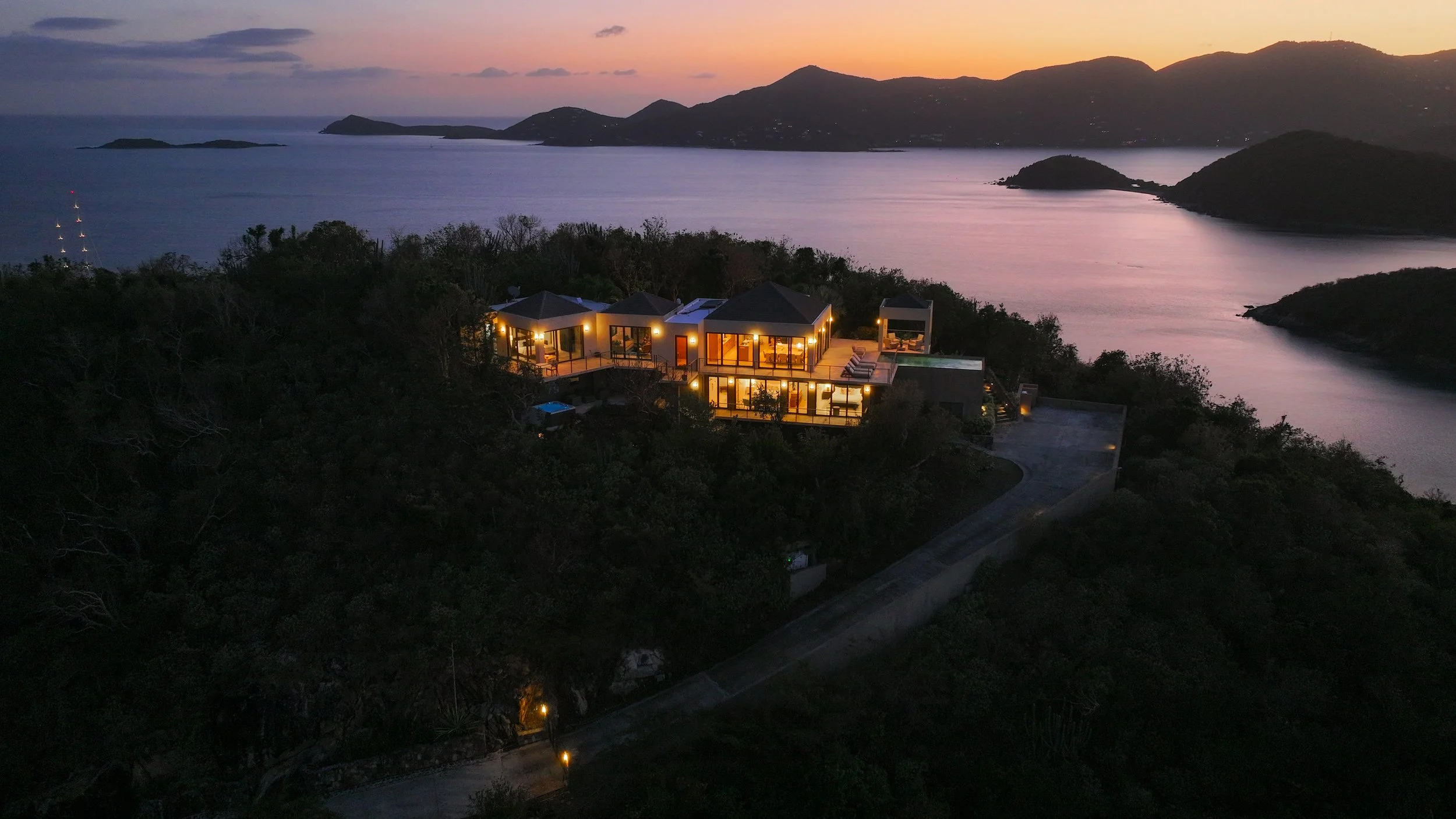 Sunset seen from Window to the Sea on St. John
