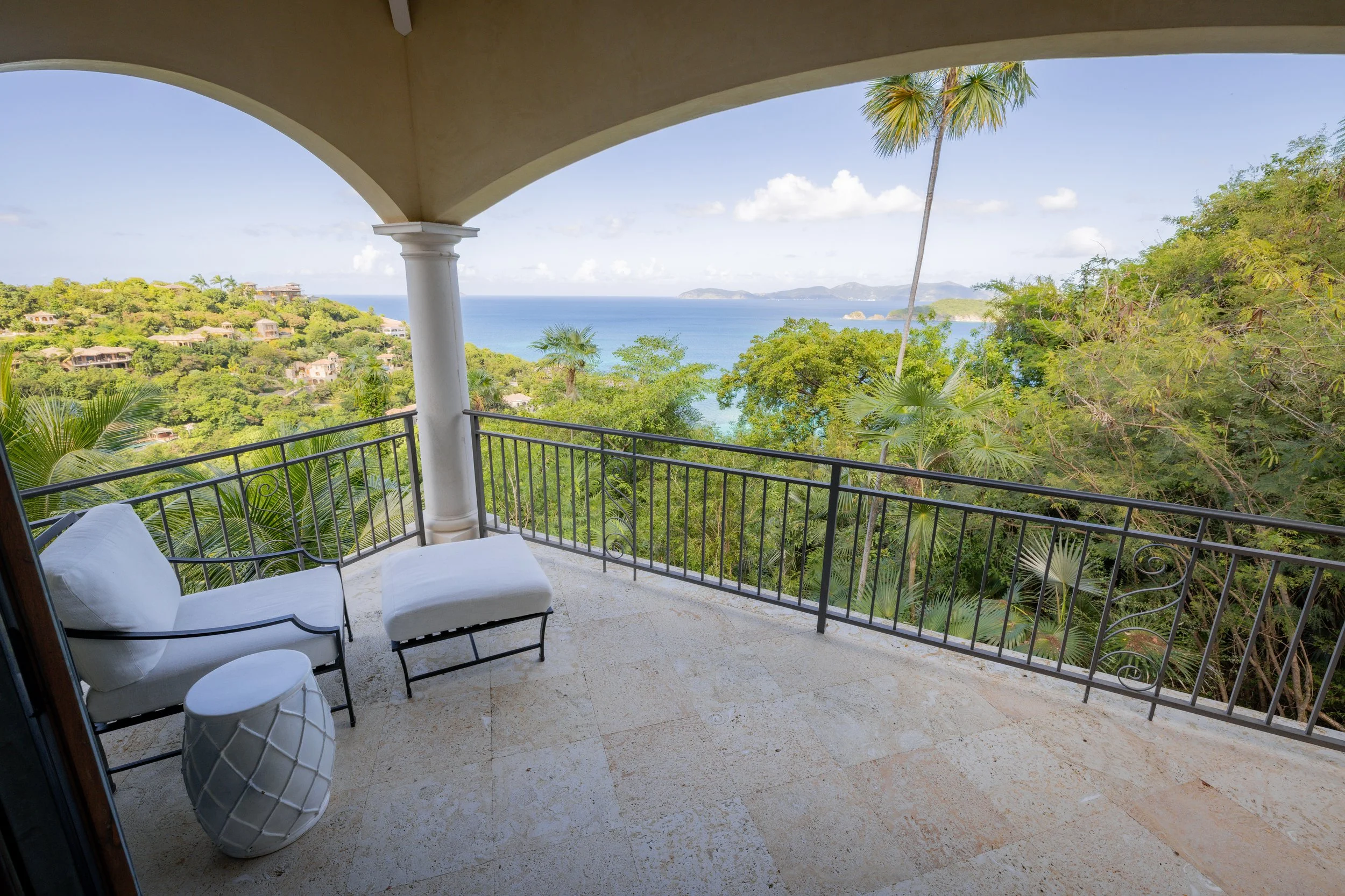 Private patio with amazing views