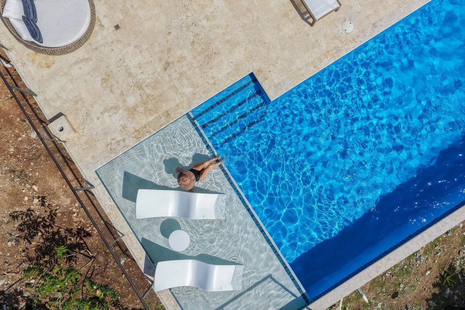 Refined poolside living at a St. John villa