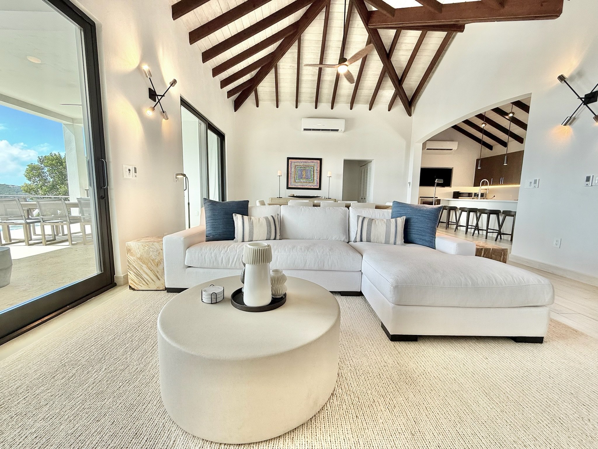 Beautifully designed living and kitchen open space