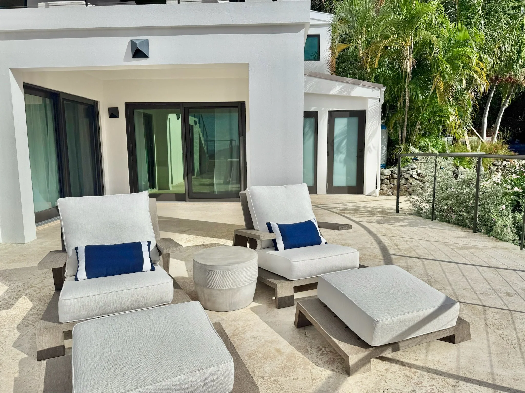 Lower patio lounge chairs