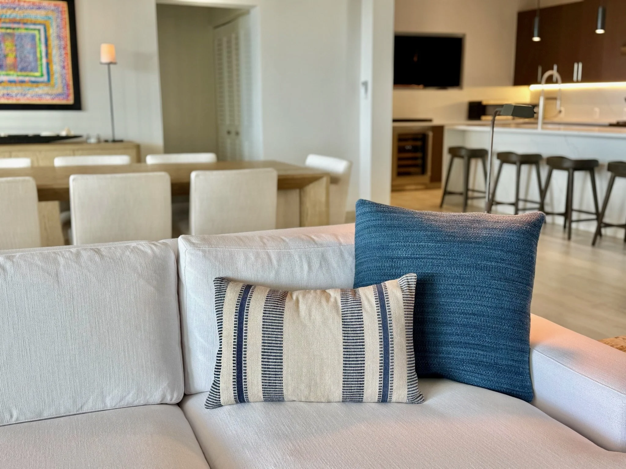 Restoration Hardware throughout the villa