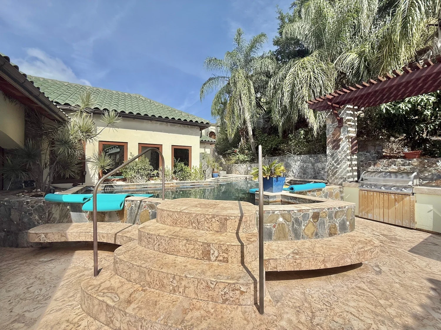 Pool and island view