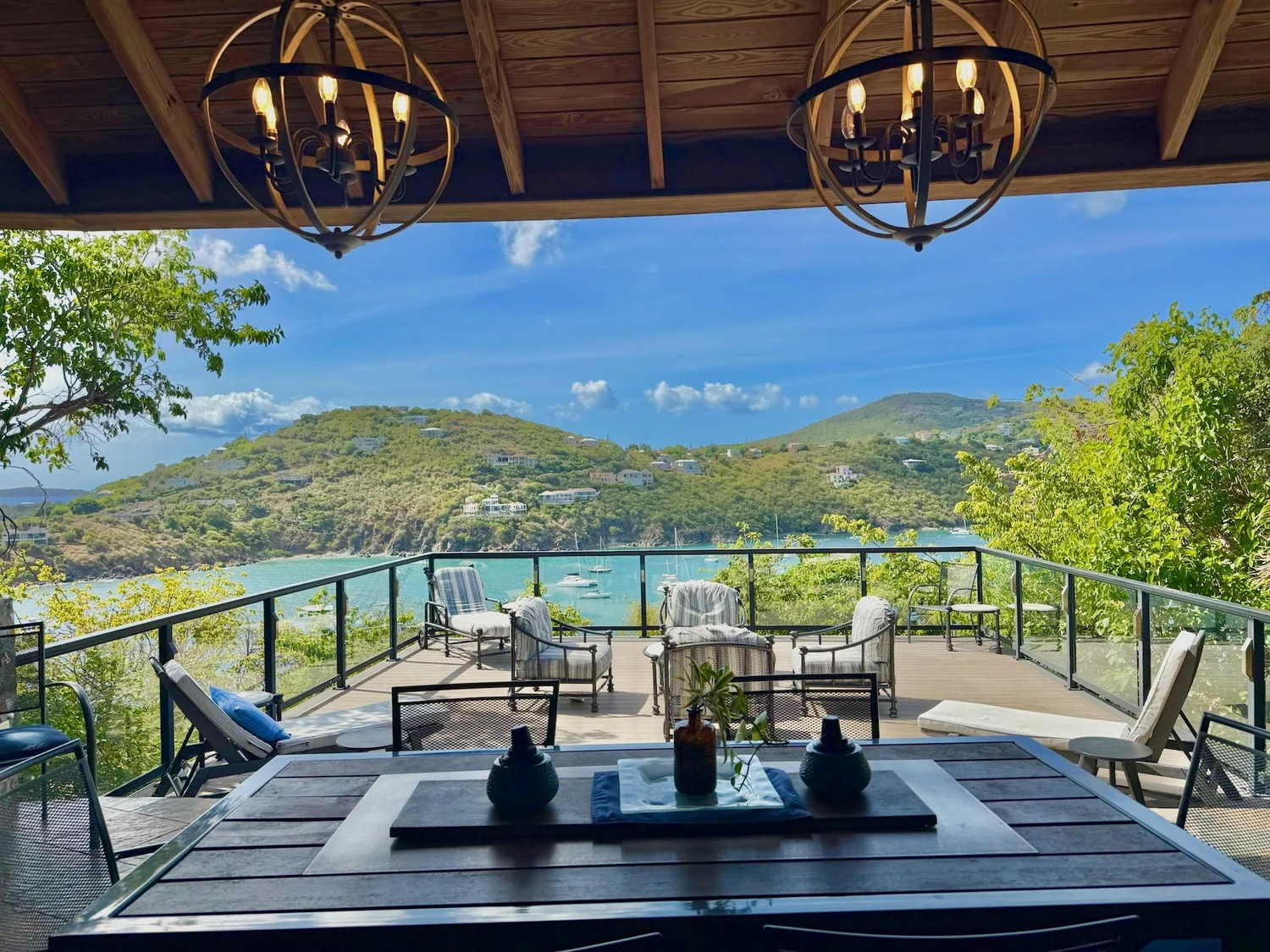 Indoor-outdoor living at L'Autre Monde