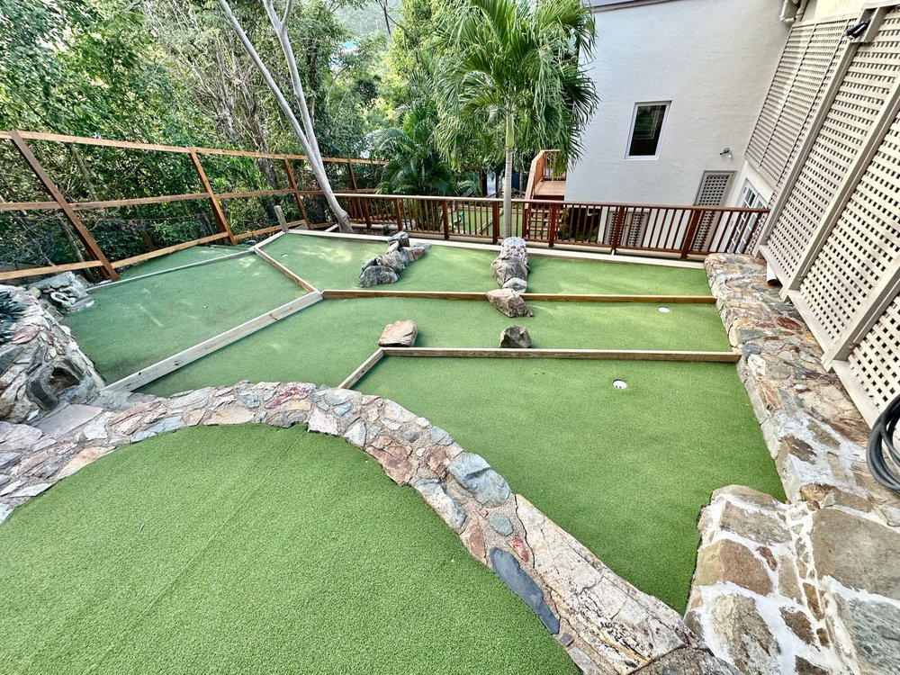 Miniature golf course nearing completion at Stone Falls
