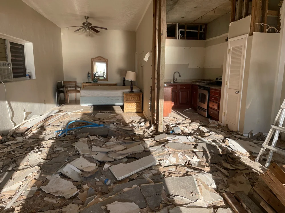 Open-plan demolition at Villa Nanichi
