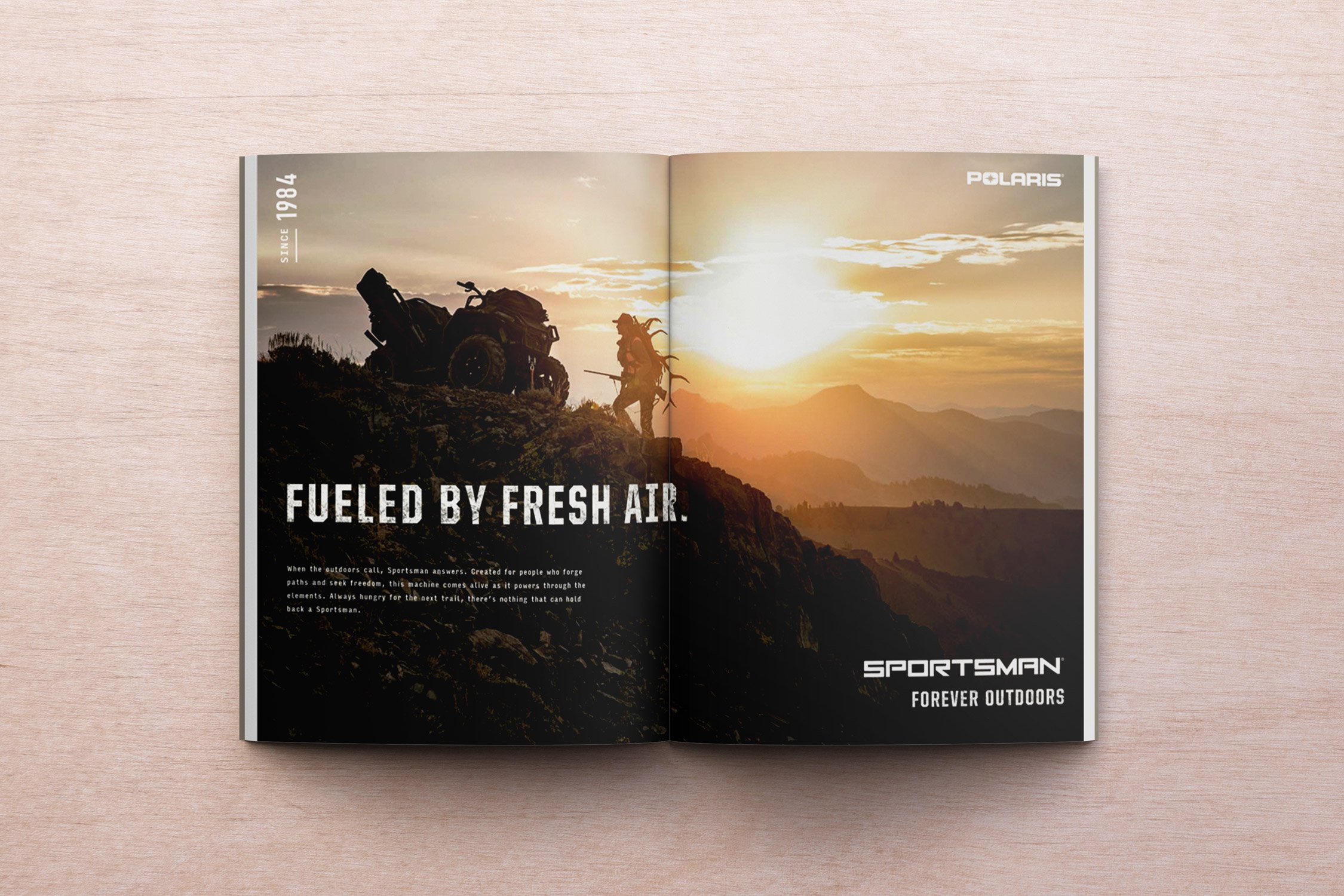 Polaris Sportsman - Fueled By Fresh Air  // Art Direction & Design