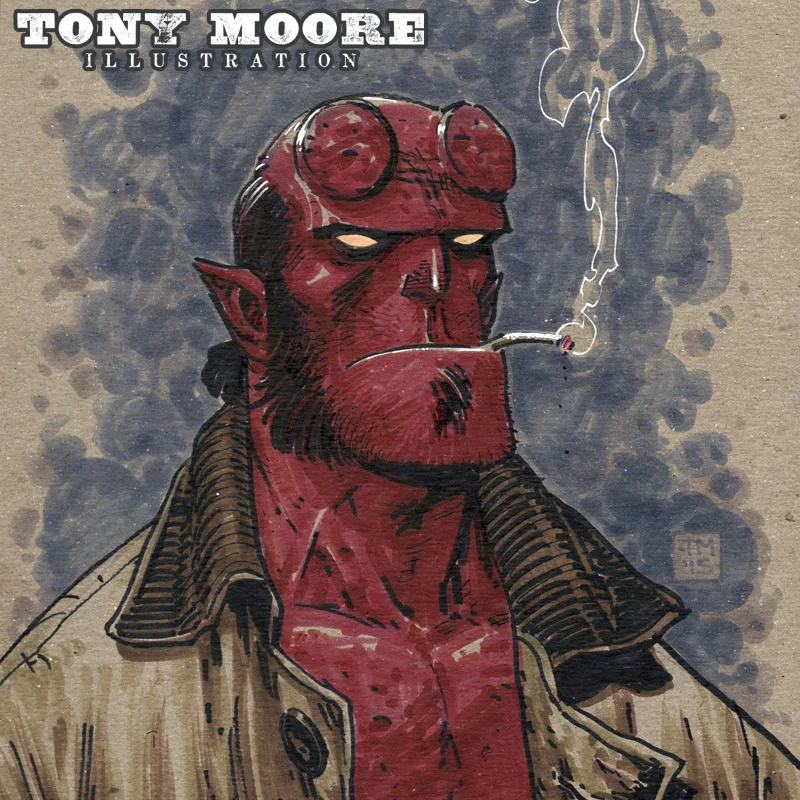 Sketch Of The Day Hellboy Colonel Tony Moore