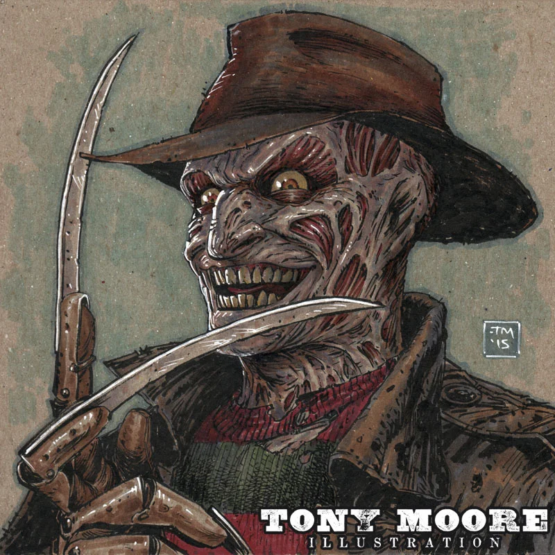 Sketch Of The Day Freddy Krueger Colonel Tony Moore