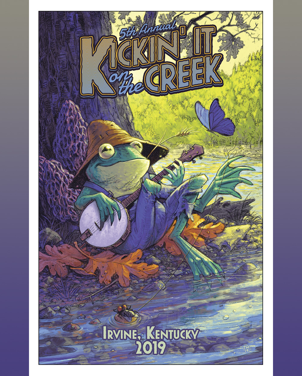 Kickin' It On The Creek festival print — COLONEL TONY MOORE