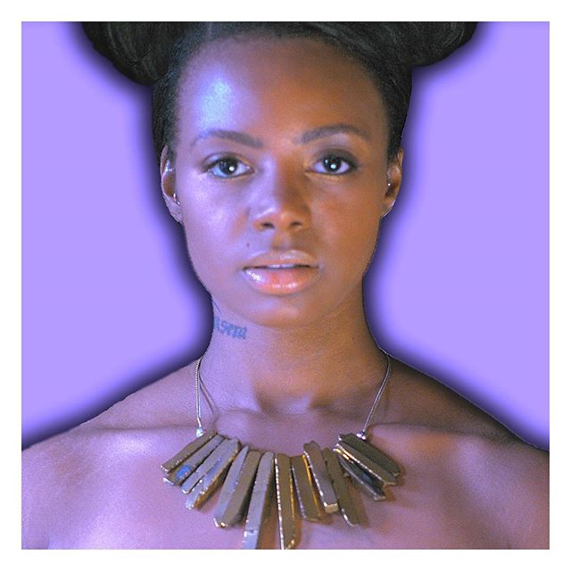 Night... 💙💙Electric Lady💙💙 The magic carpet waits for you!  Our Taino Necklace is made from Titanium Quartz and hand strung on Metal Chain... Are you interested? It's Coming el Soon ... Find out more by clicking the link in our bio! 💙💙💙 Model 