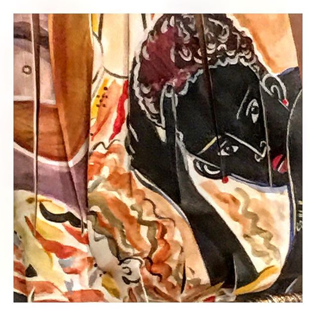 Mood ..... Modern Simplicity Our Collab with @mokshini... Gains painted vegetable dyed leather stripped knotted and lace on a choker 🙌🏽🤗🤗🤗🤗🙌🏽 #art #illustration #paints#drawing #draws #pen #pencils #leather #love #modern #beautiful #art #fash
