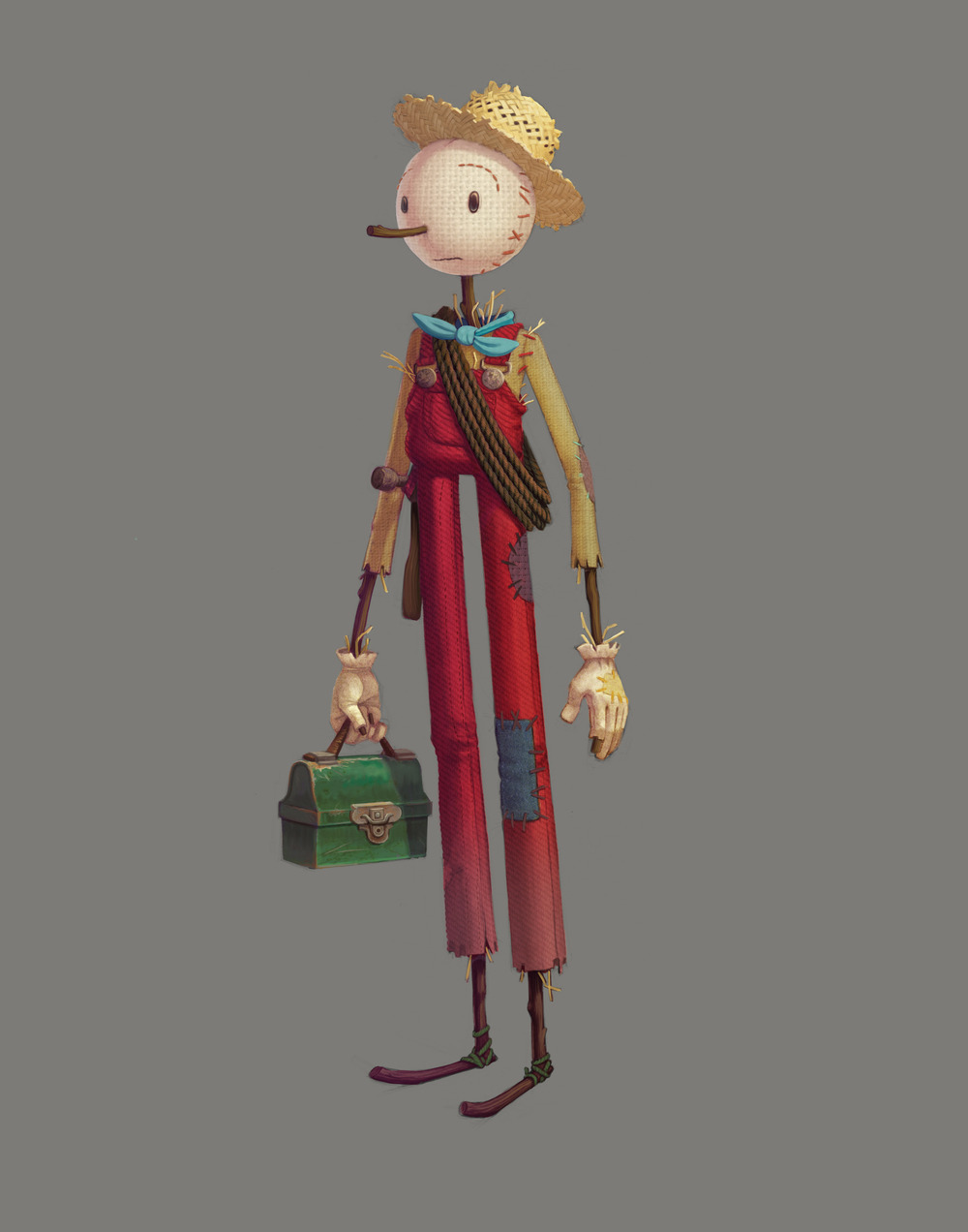 Character painting for "The Scarecrow", an animated film made for Chipotle