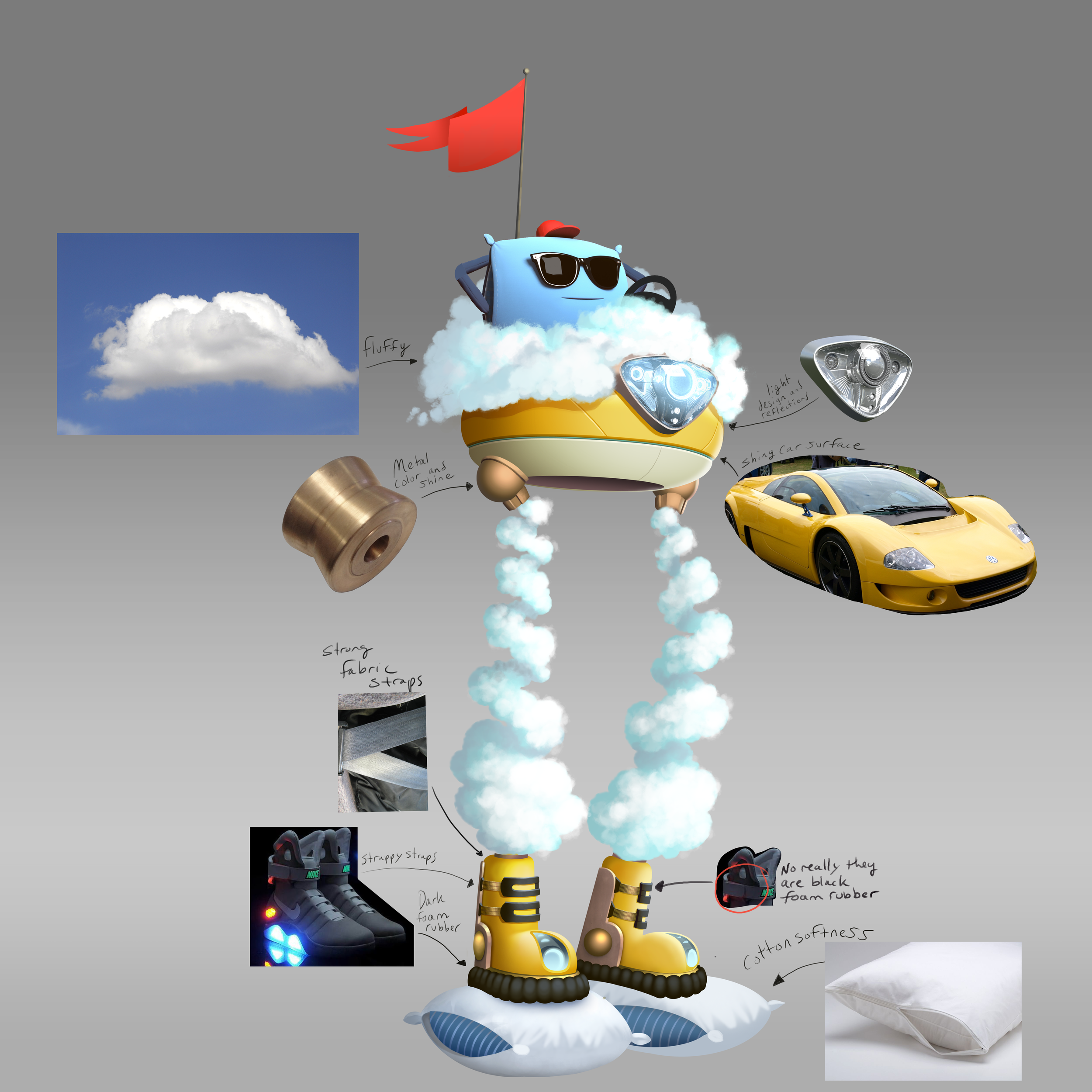 Character for car product commercial