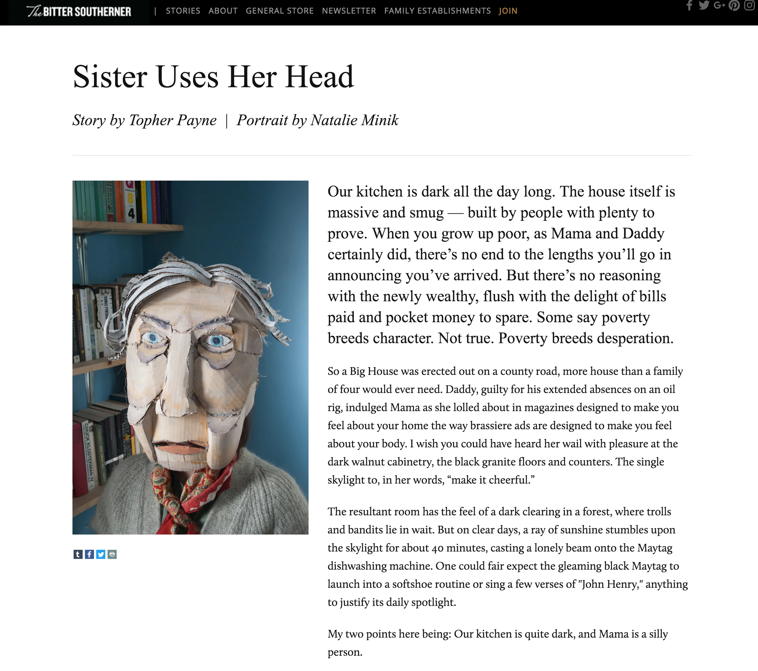   http://bittersoutherner.com/eudora-welty/sister-uses-her-head#.V5jGROaANBc  