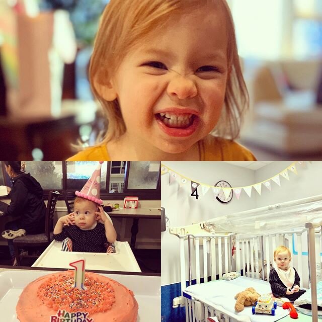 1 year ago today, we spent Mara&rsquo;s first birthday at Children&rsquo;s. I&rsquo;m so grateful that month long battle is long in the past, and she&rsquo;s become a sweet yet feisty little lady. HBD!