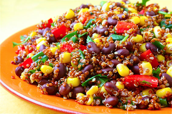 http://www.gimmesomeoven.com/corn-black-bean-quinoa-salad/