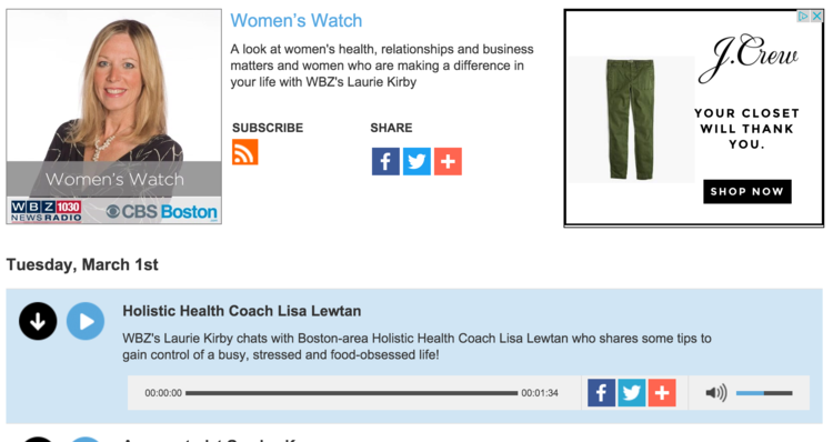Lisa Lewtan on CBS Boston