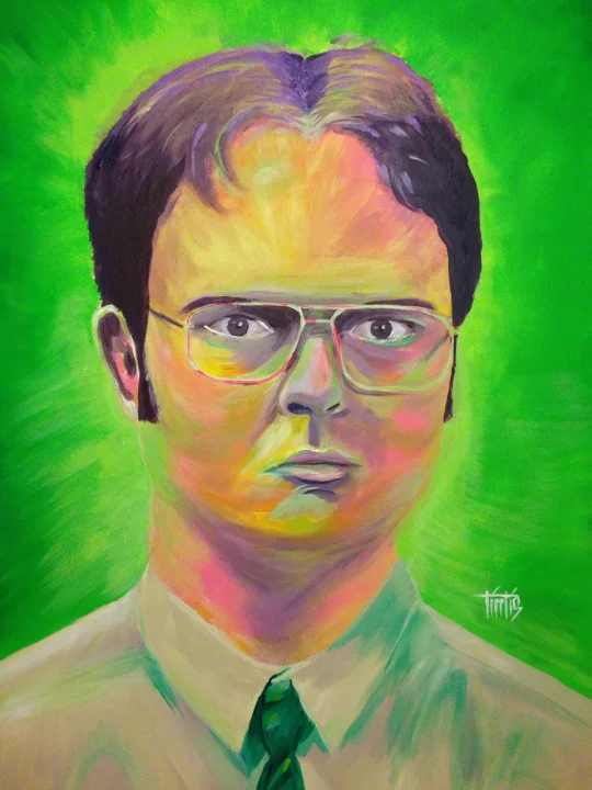 Santa Barbara Paintings - Dwight Schrute from The Office