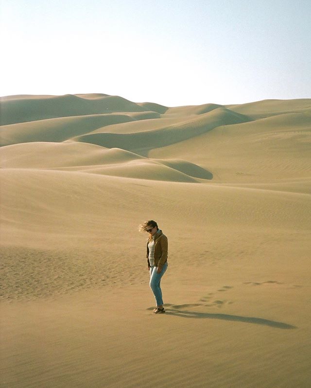 Wifey in the dunes - 7.30.18 | Leica Mini Kodak 400