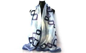 Silk and Felted Scarf