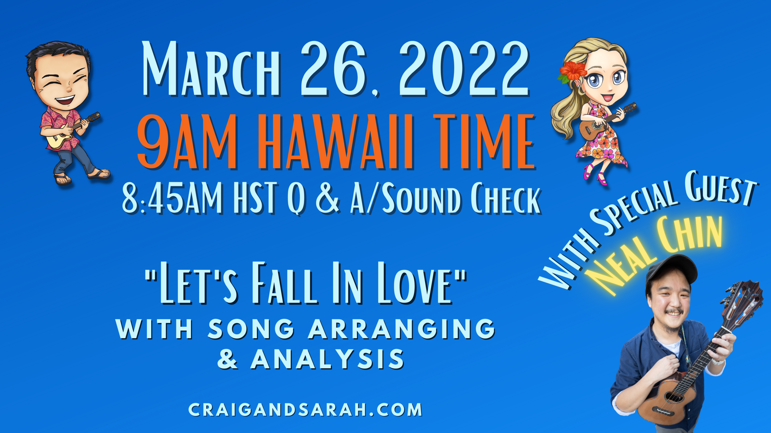 Live Stream - March 26 - Special Guest Neal Chin