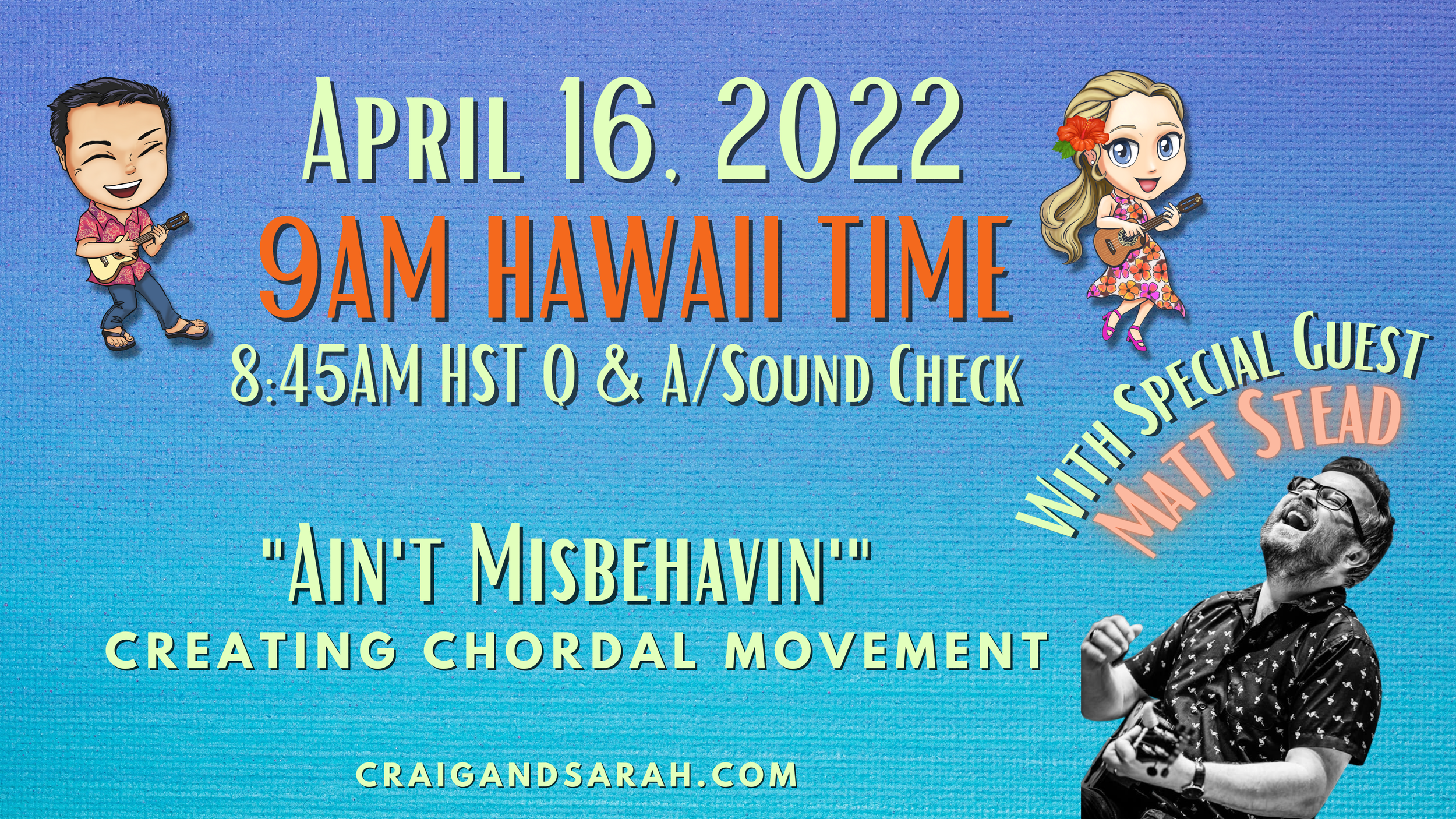 Livestream - April 16 - Special Guest Matt Stead (UK)