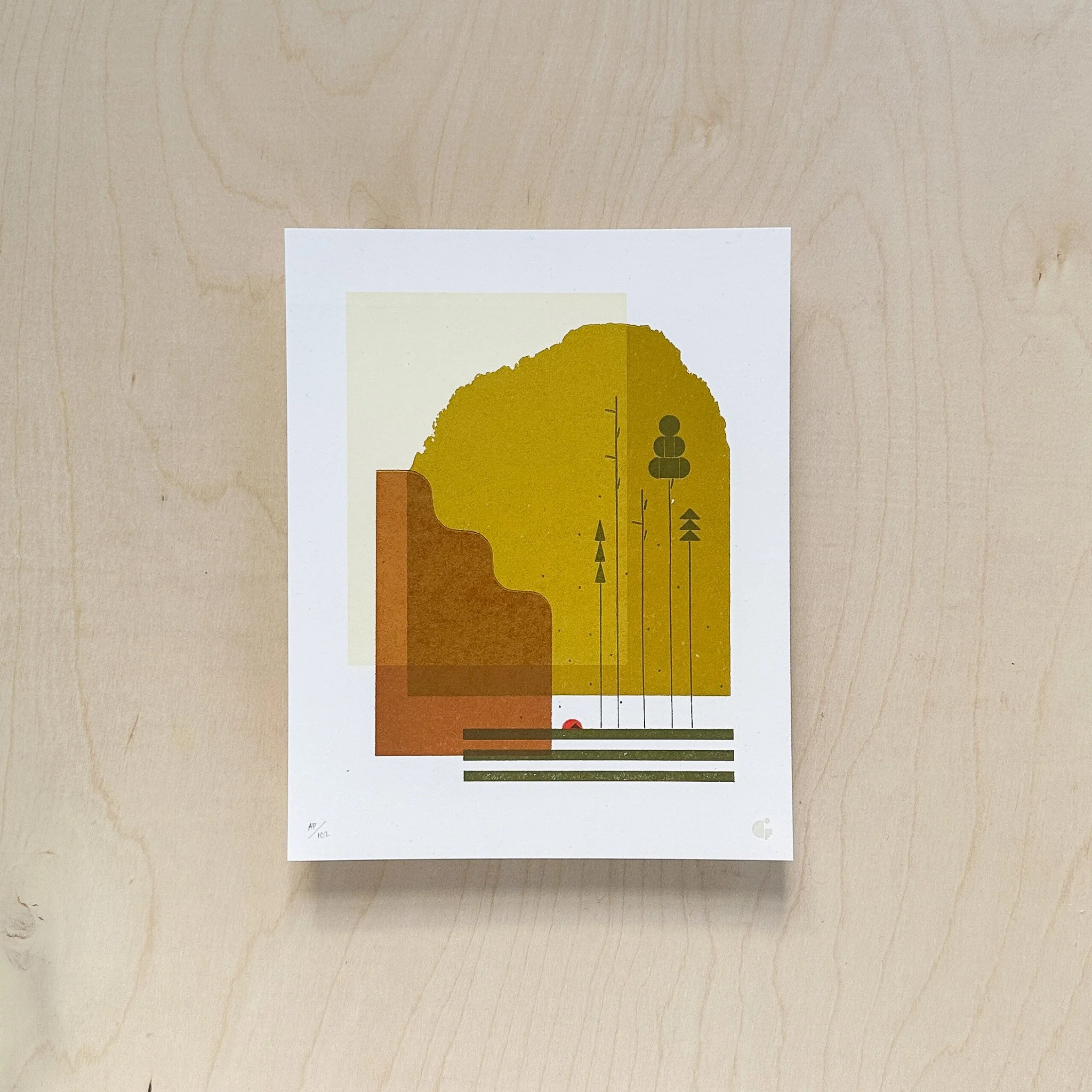 8 x 10" Autumn Outing Print SECONDS 05