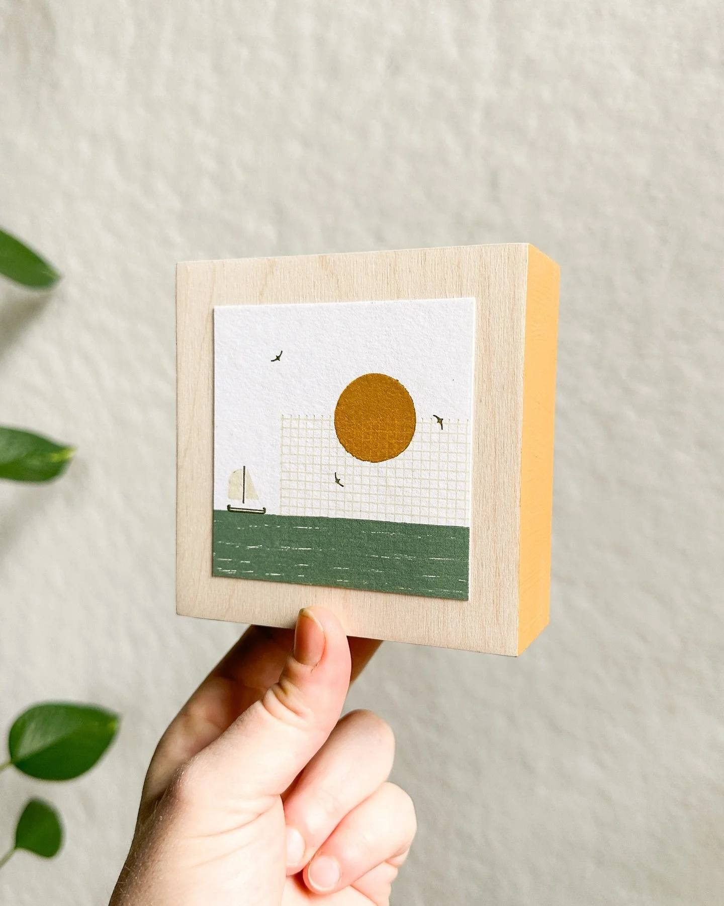 ✨NEW✨ One-Of-A-Kind Wood Panel Prints launch in my site shop THIS THURSDAY April 30th at Noon EST! 
⠀⠀⠀⠀⠀⠀⠀⠀⠀
I&rsquo;m so in love with these new wood panel mounted prints that I made for my solo show at @mossarc , and I can&rsquo;t wait to share the