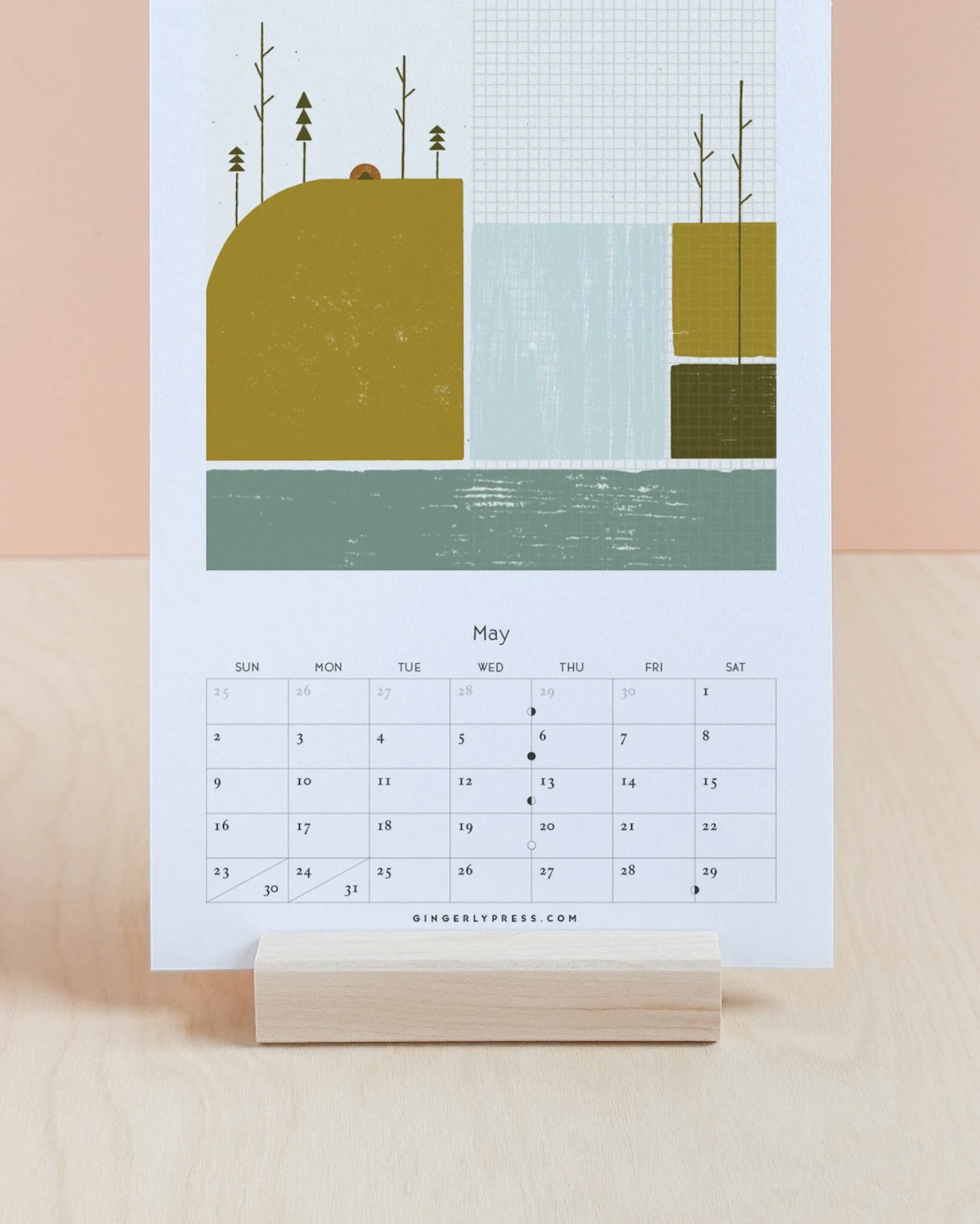 Had fun making this little waterfall design for the calendar. ✨ Save $5 on each calendar you preorder before midnight EST next Wednesday, November 4th! ✨

&bull;
&bull;
&bull;

#artcalendar #waterfallart #2027calendar #letterpressart #deskcalendar