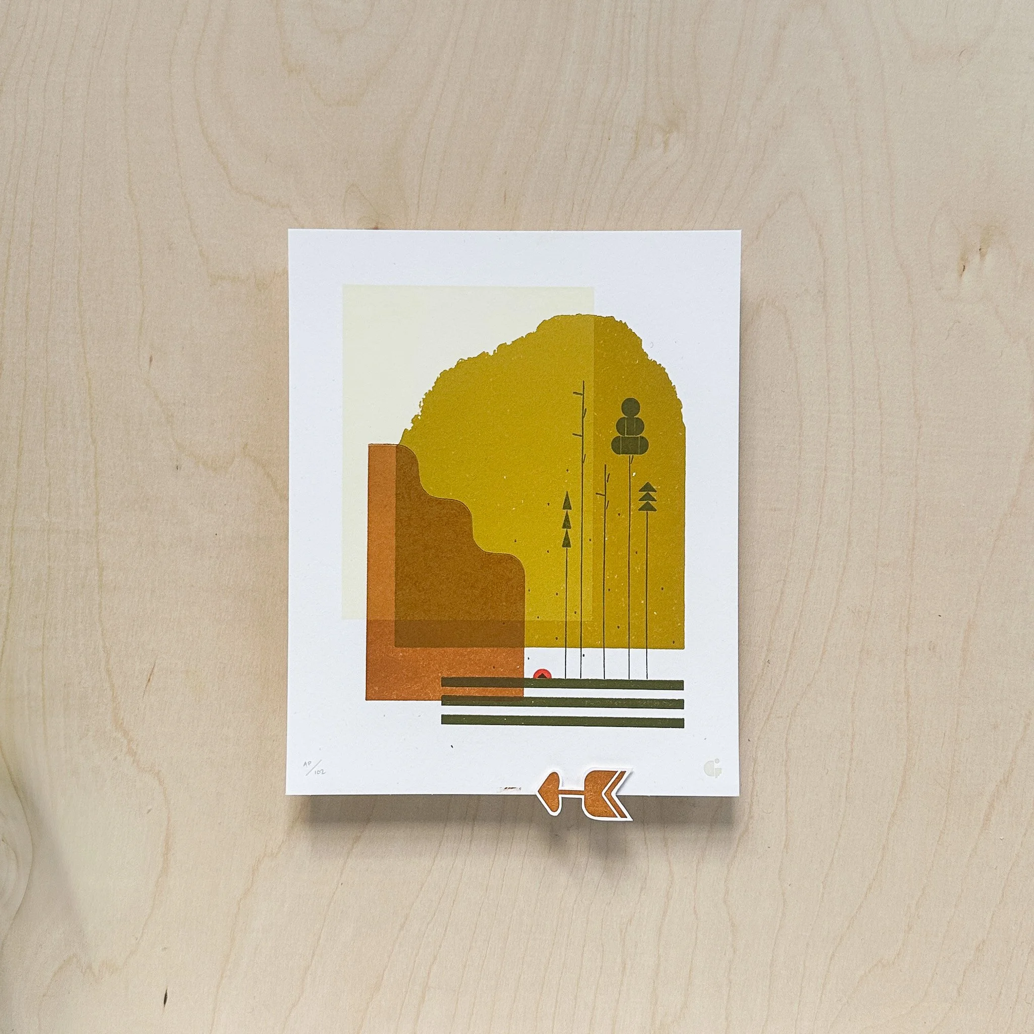 8 x 10" Autumn Outing Print SECONDS 01