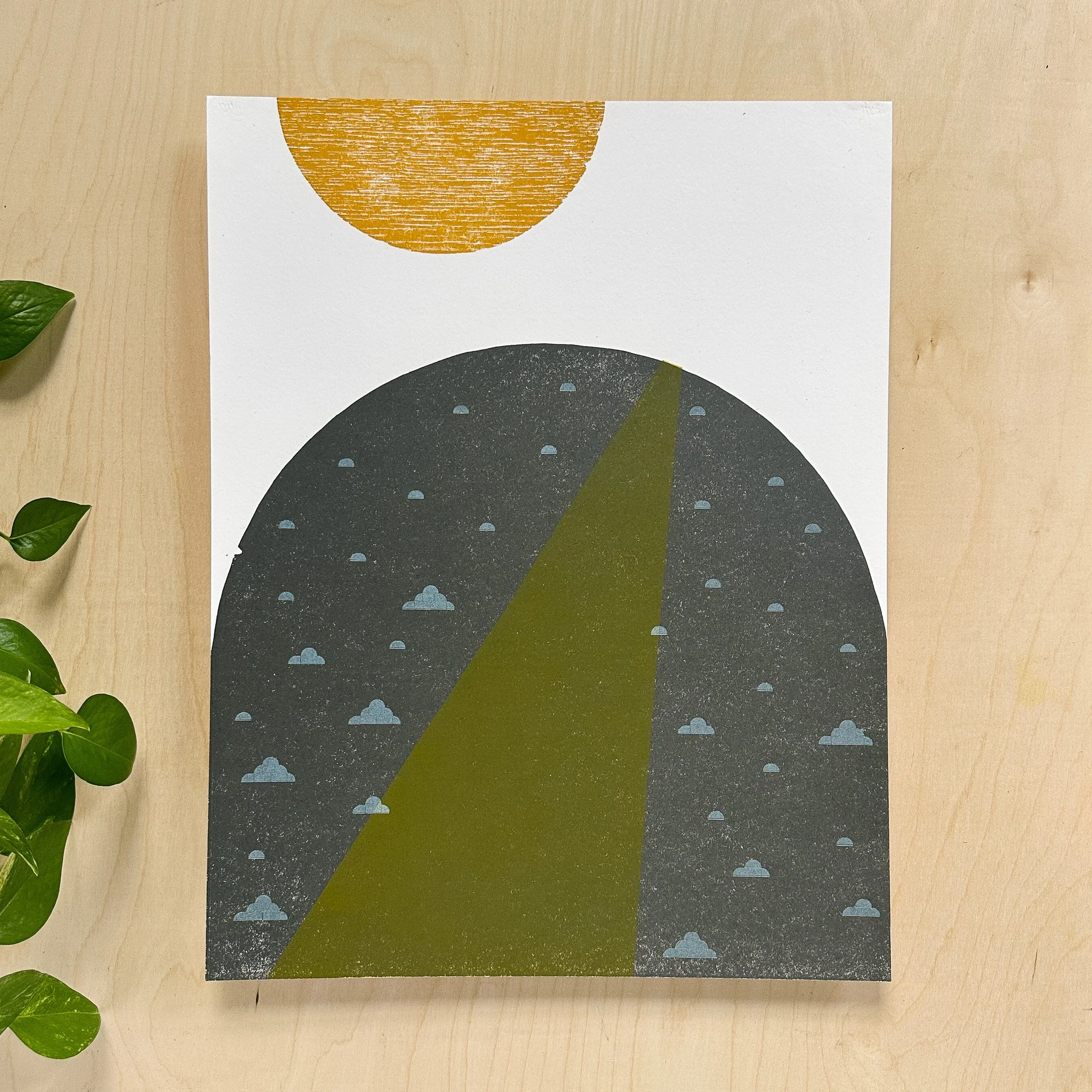 MILES 1900-2000: Bits of Clouds 14 x 18" Print SECONDS 01