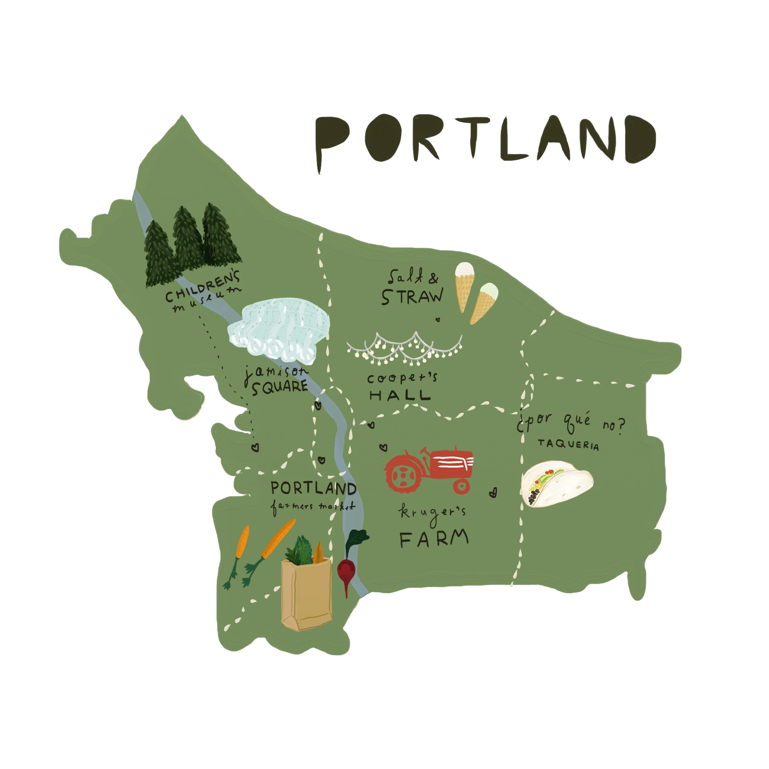 map illustration : Betsy Petersen