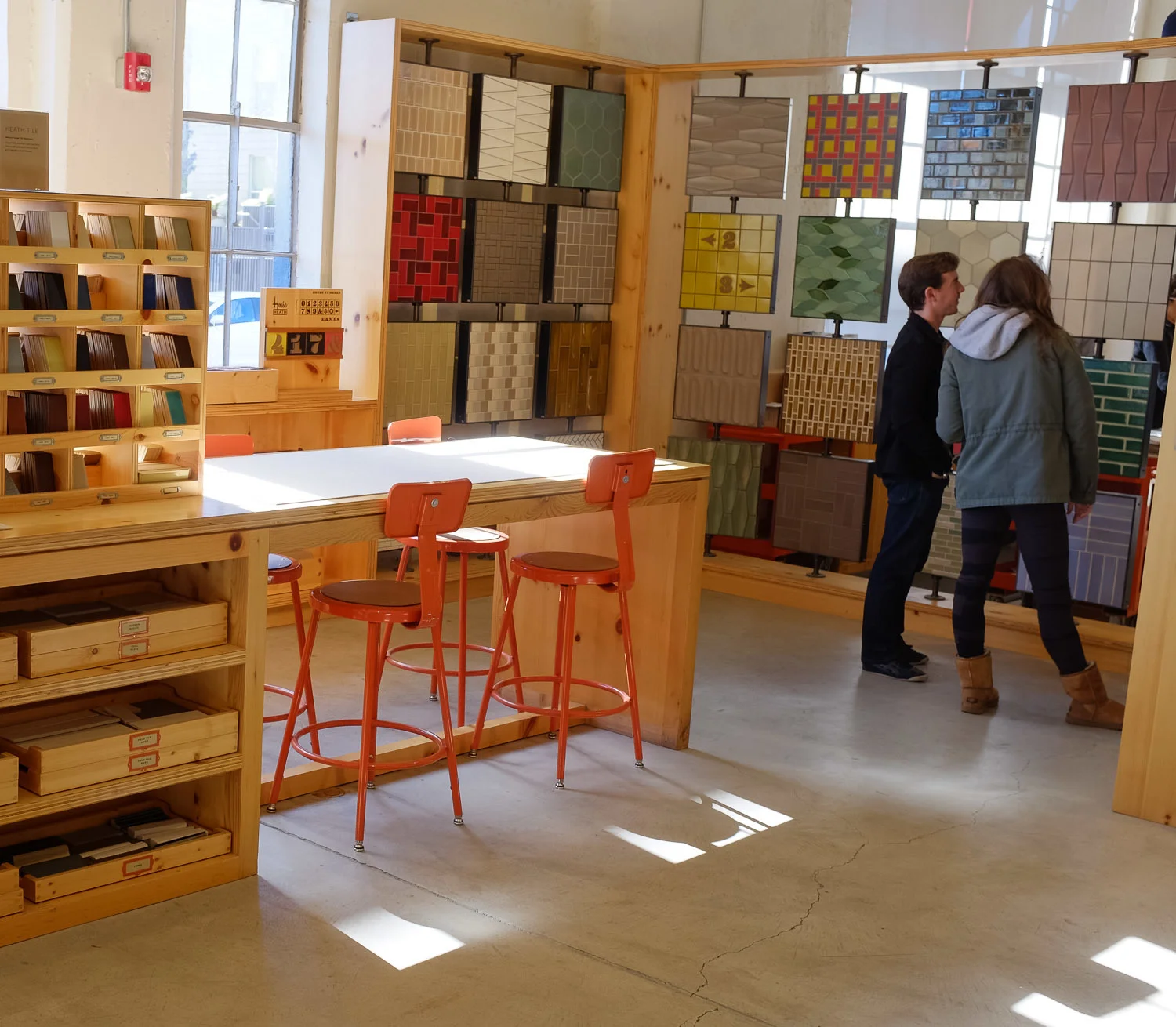 Heath Ceramics display in their store, San Francisco