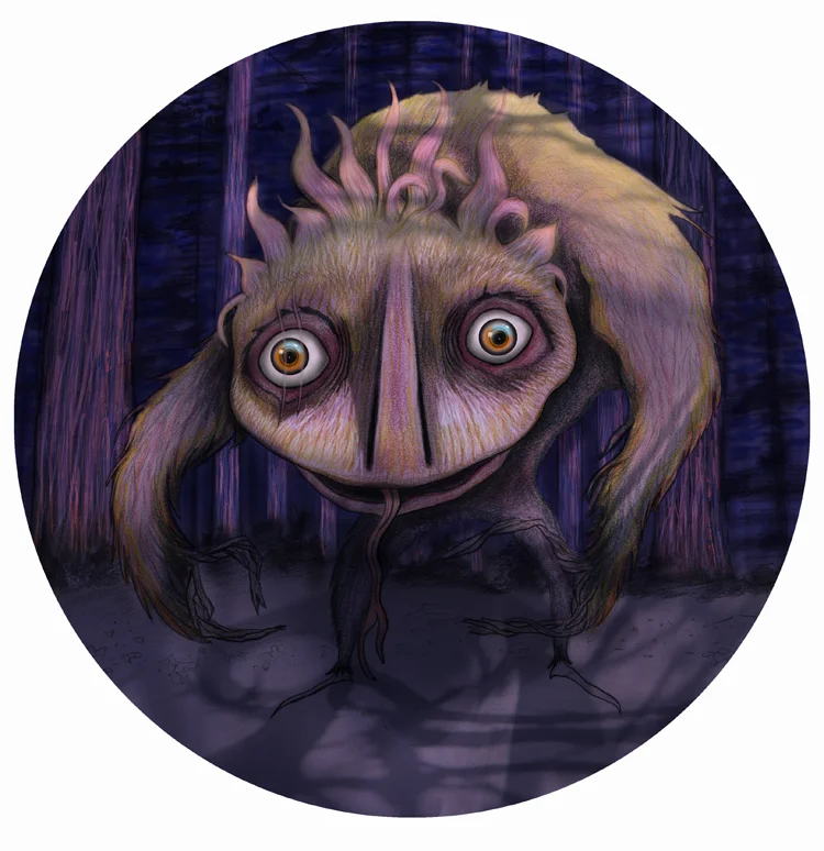 Forest Monster final illustration.