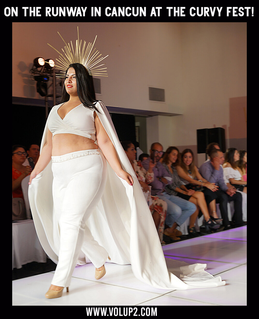 On the Runway in Cancun, at The Curvy Fest! Photos by Velvet d