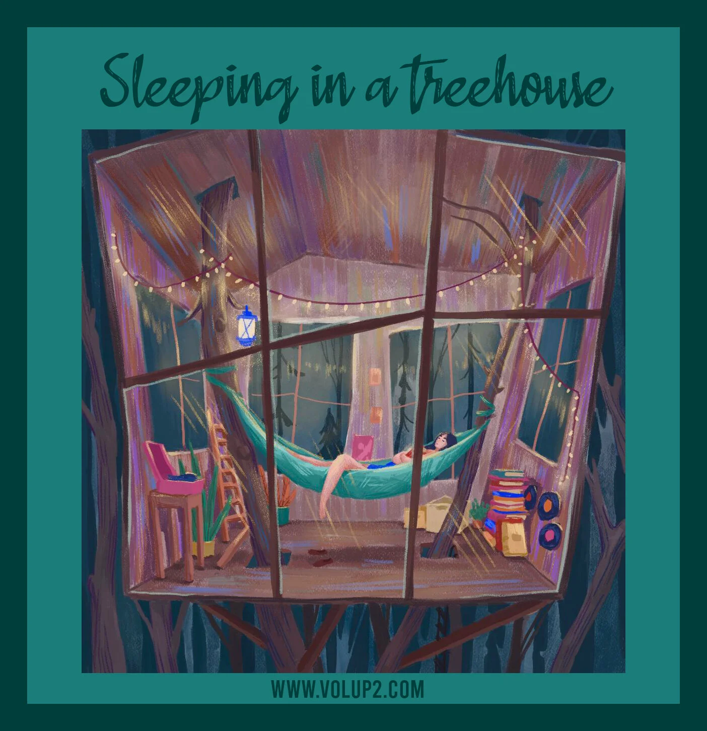 Sleeping in a Treehouse by Caden McMahan