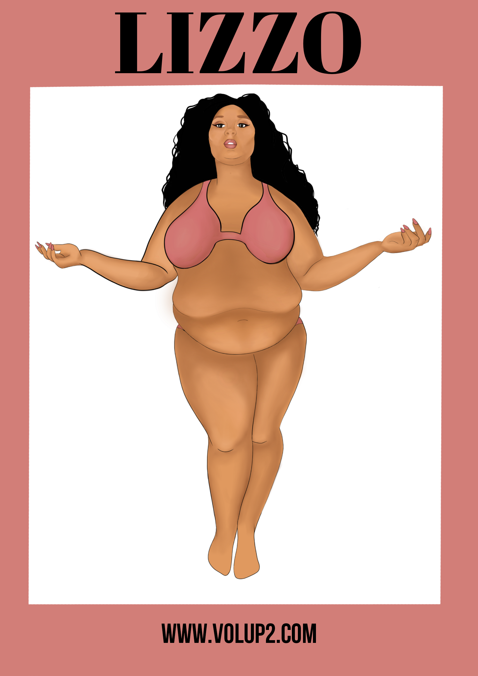 LIZZO paper doll by Cassie Simpson