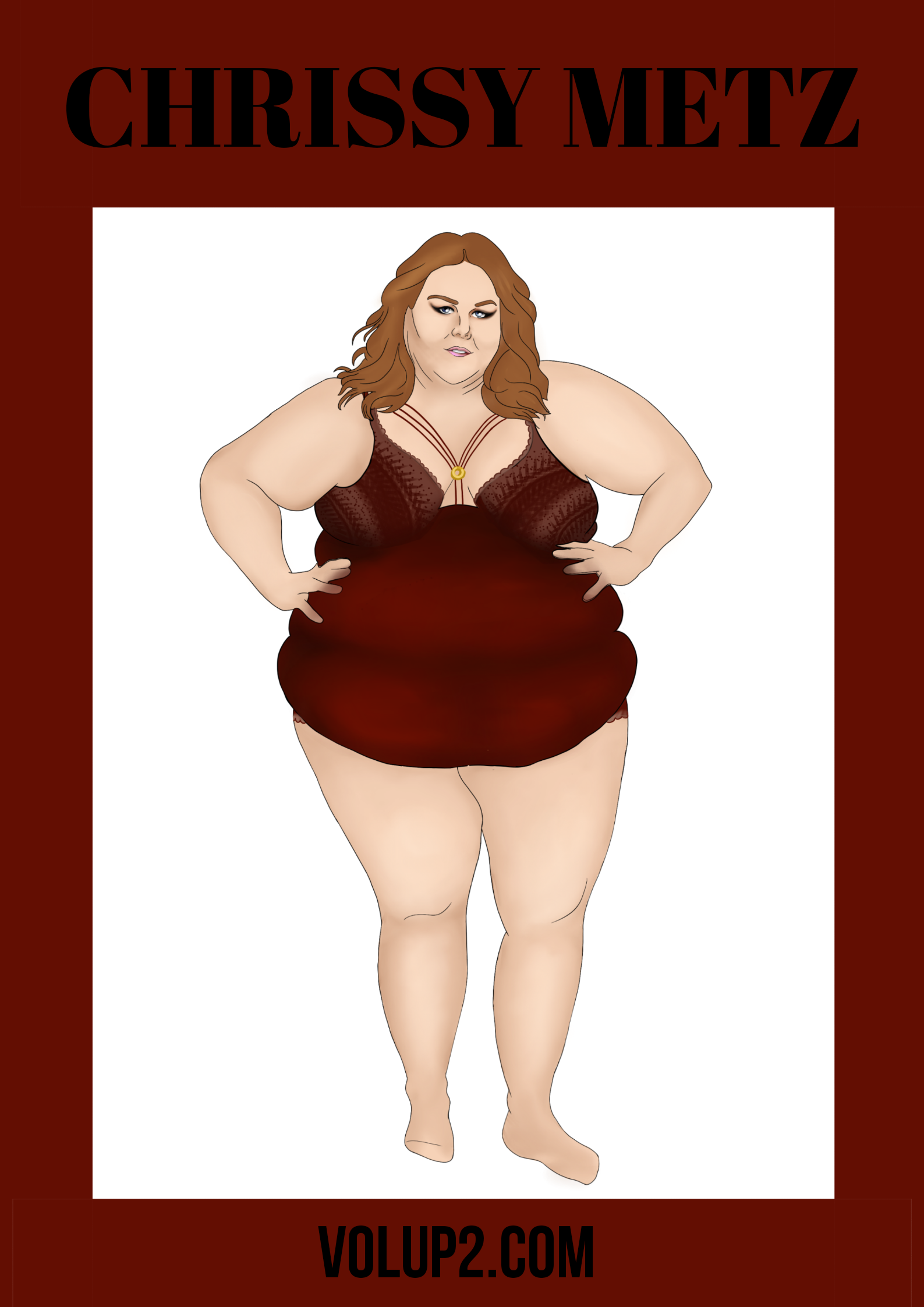 CHRISSY METZ paper doll by Cassie Simpson