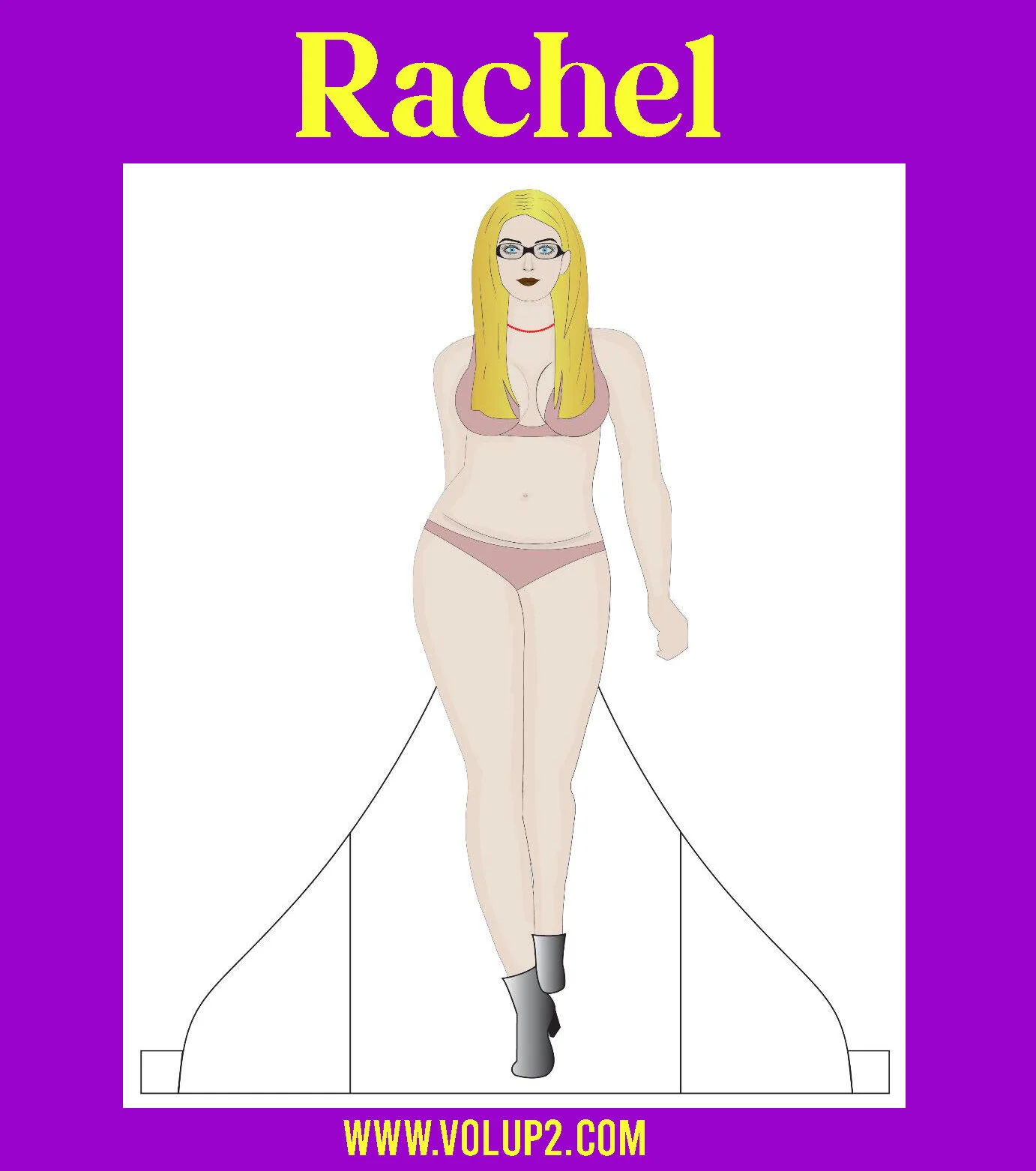 Rachel Williamson paper doll by Veronica Rezaba