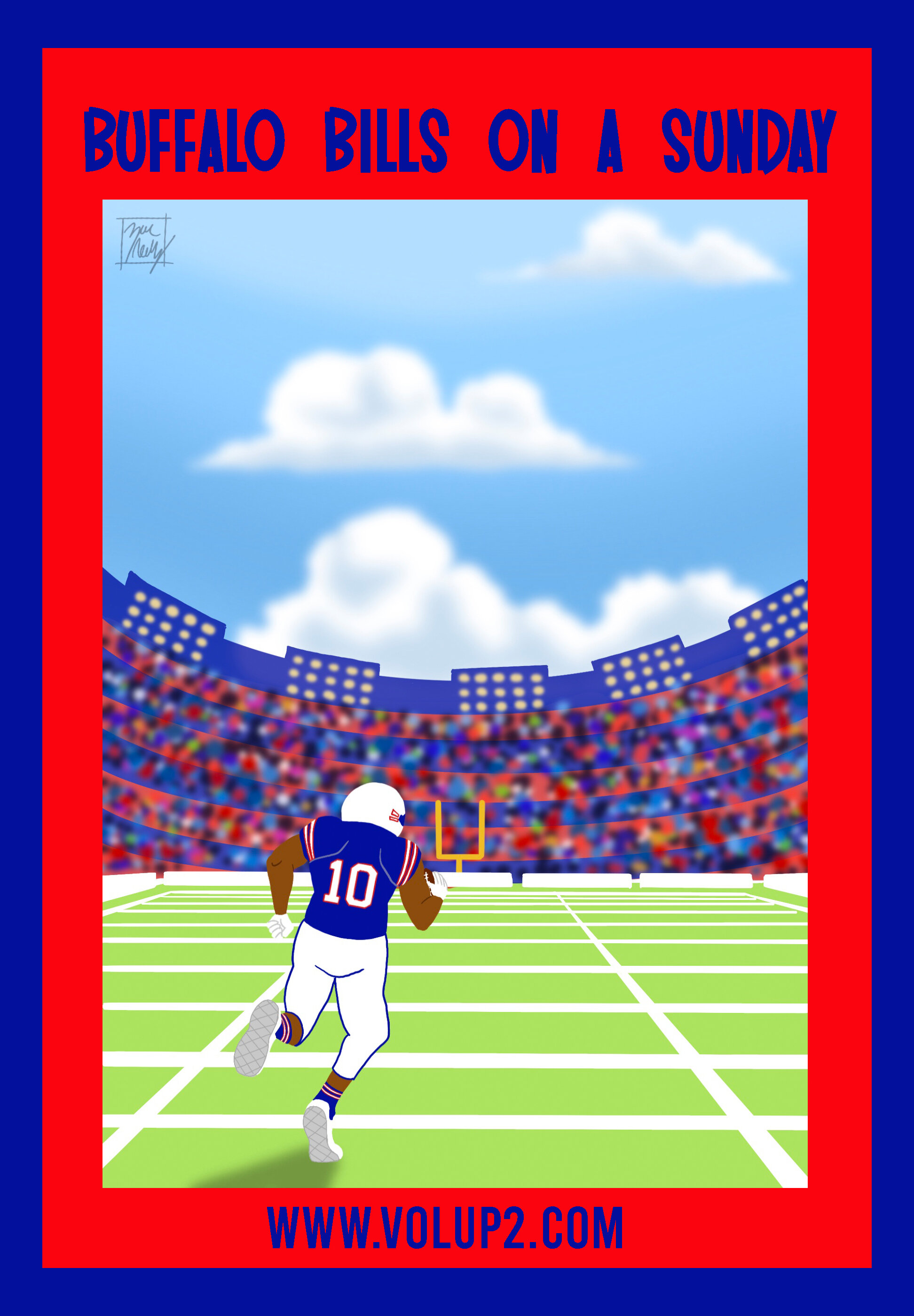 Buffalo Bills on a Sunday by Madison Murray