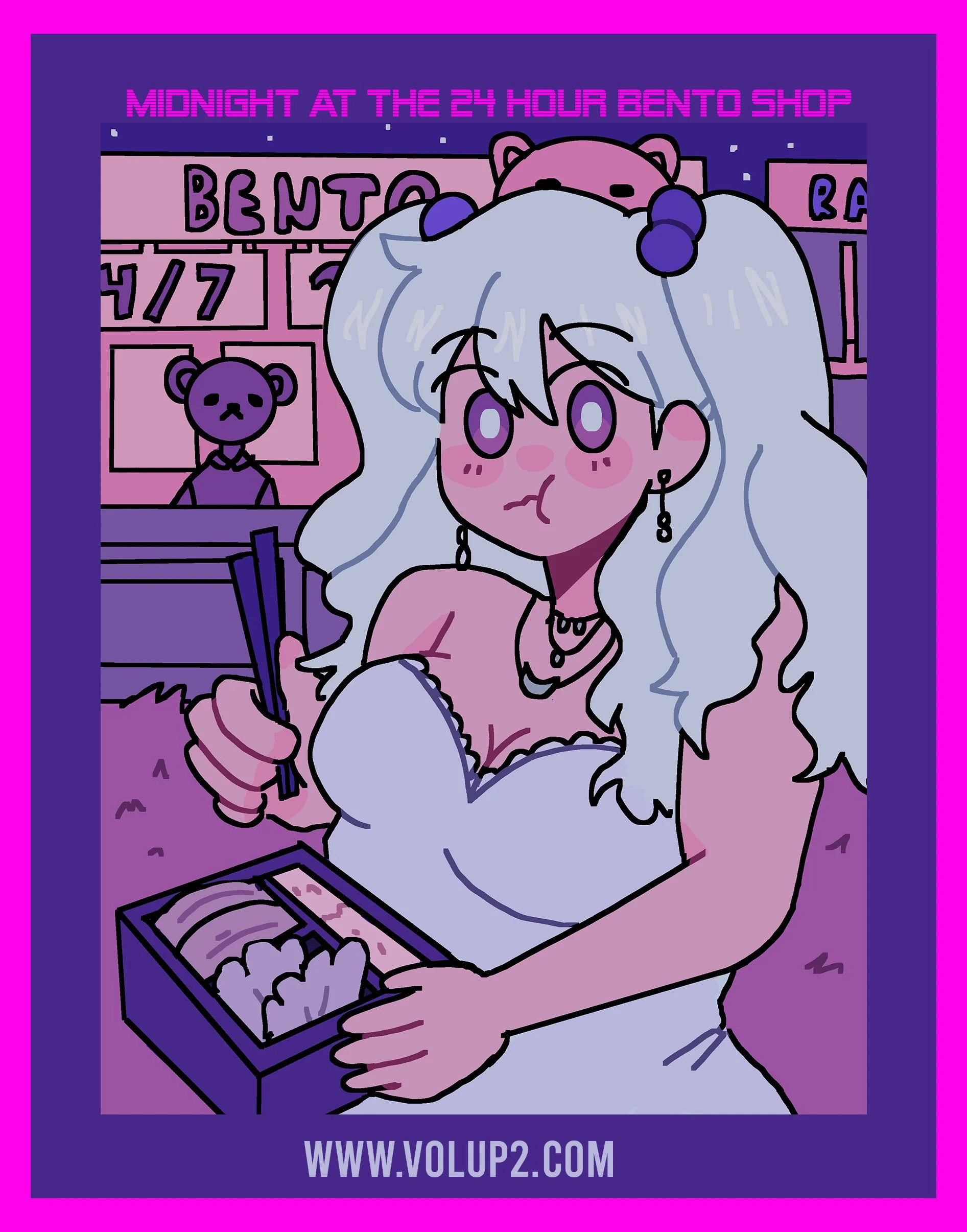 MIDNIGHT AT THE 24 hour BENTO SHOP