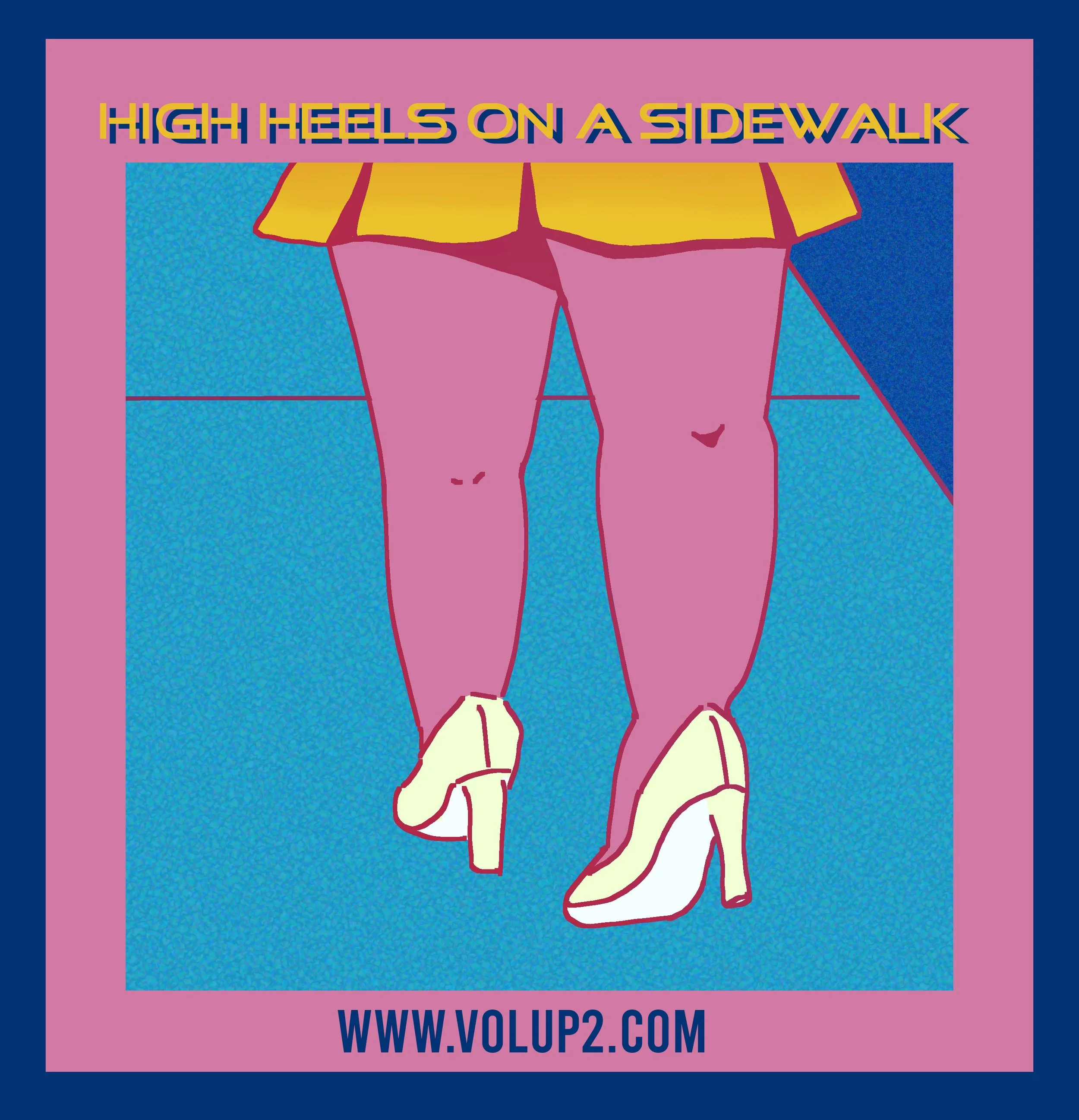 High Heels on a Sidewalk 