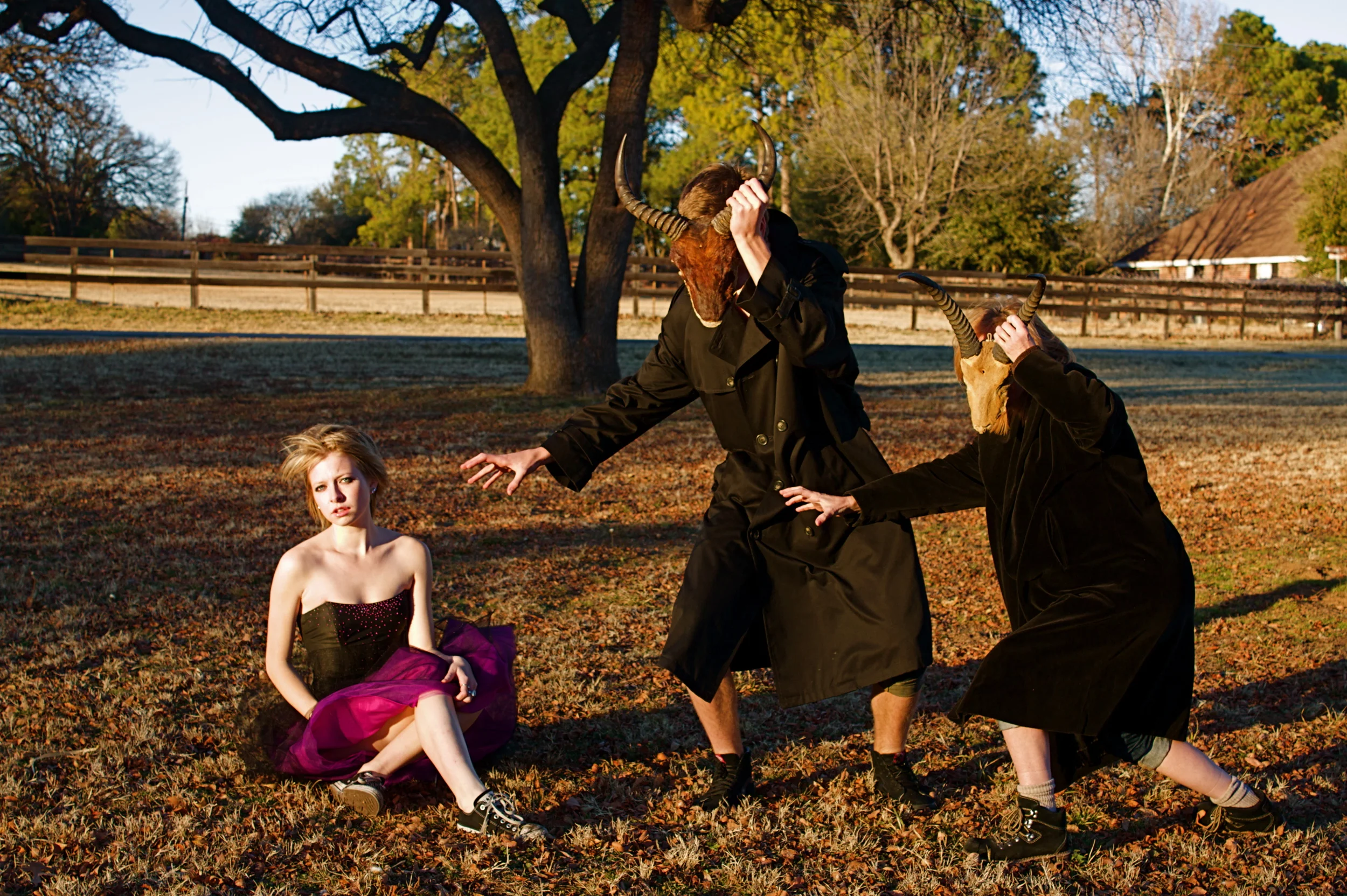 Self portraiture that was used in a whimsical photo series.